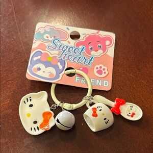 Hello Kitty Keychain with Charms
